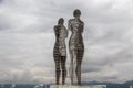 Moving sculpture `Ali and Nino` in Batumi